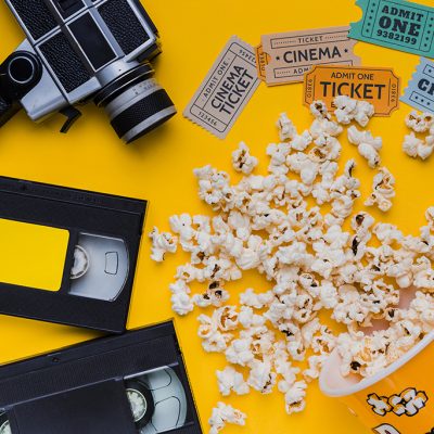 scattered-popcorn-box-with-videotape